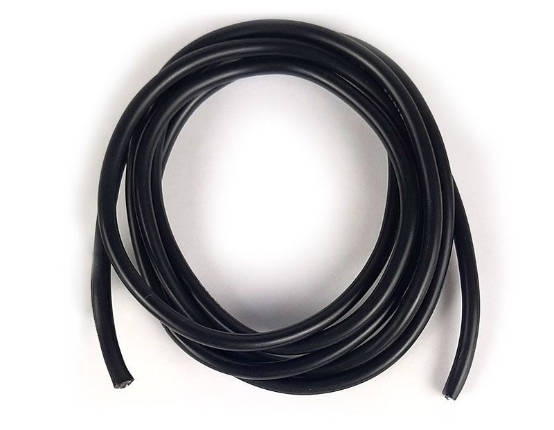 flexibles Silikonkabel 16AWG 1m schwarz