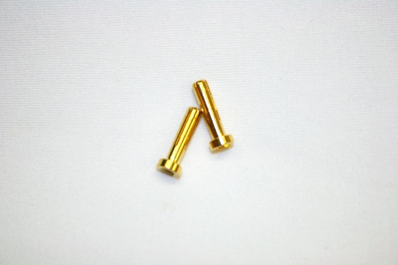 4mm Goldkontaktstecker 18mm lp (2Stk)