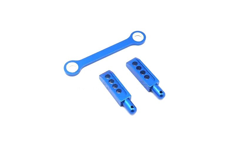 ALLOY REAR BODY POST WITH MOUNT - 3PCS blue