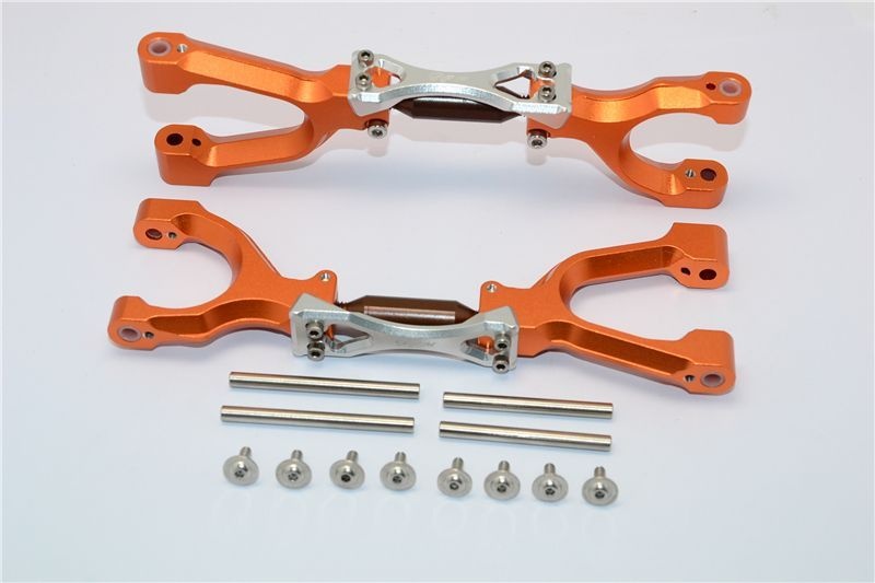 SprSteel + ALU SUPPORTING MOUNT w. ft / rr UPPER ARMS SET