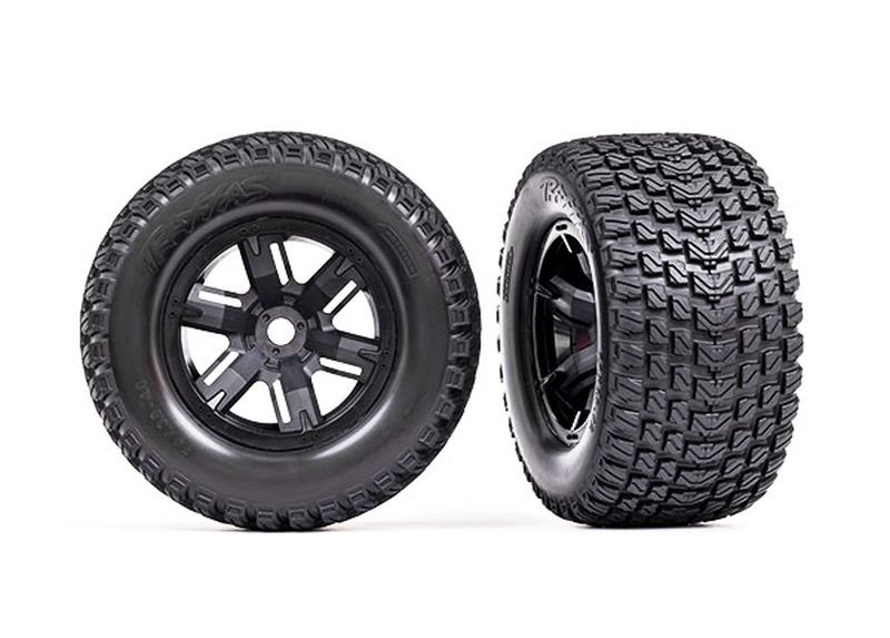 Gravix Racing-Reifen auf schwarzen X-Maxx-Felgen (2)