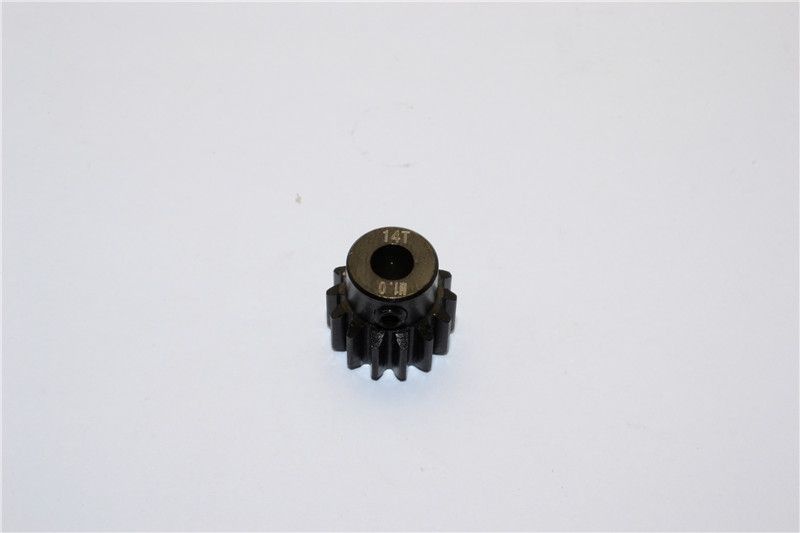 STEEL MOTOR GEAR (14T) - 1PC black