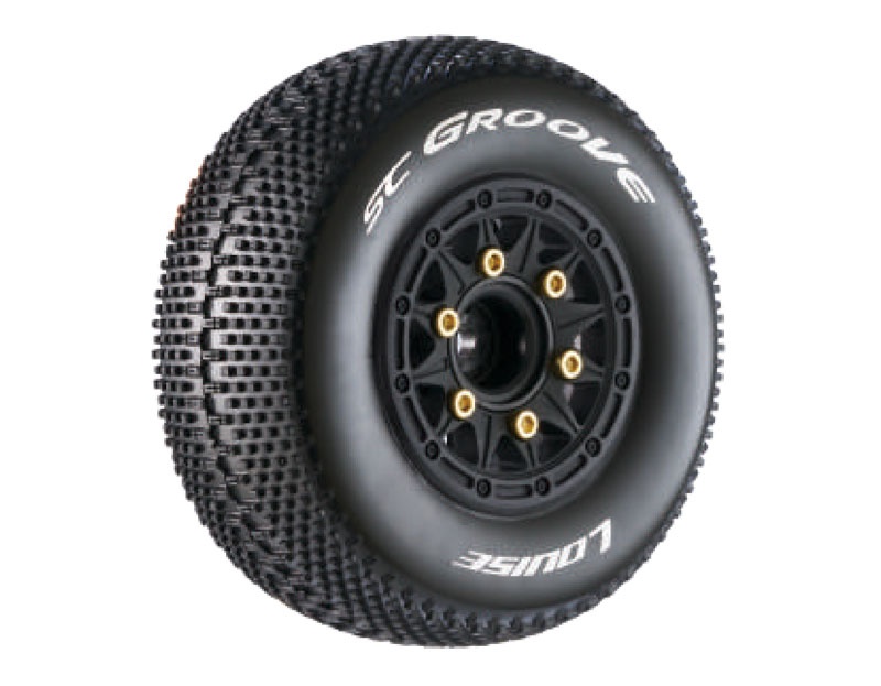 SC-Groove Reifen soft auf Felge schwarz 12/14/17 mm (2)