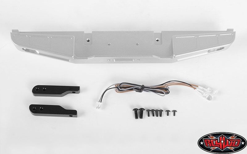 Front Winch Bumper W/LED Lights for Traxxas TRX-4 79 Bronco