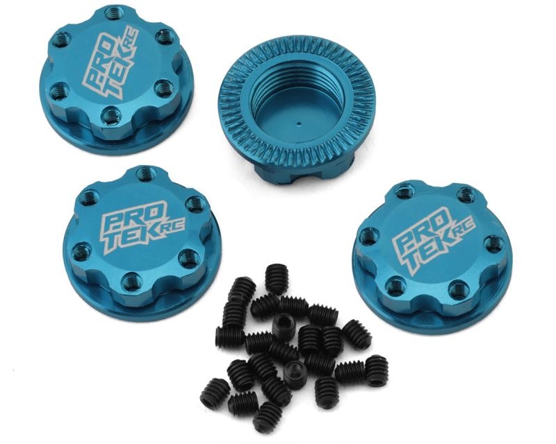17mm Captured & Knurled Magnetic Wheel Nuts (4) (Blue)