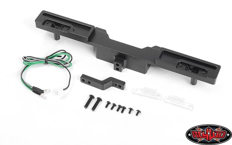 Oxer Steel Rear Bumper w/ Towing Hook, Brake Lenses + LED Li