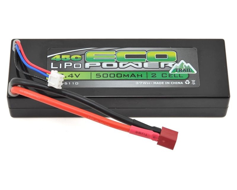 Trail 2S 45C Hard Case LiPo Battery (7.4V/5000mAh)