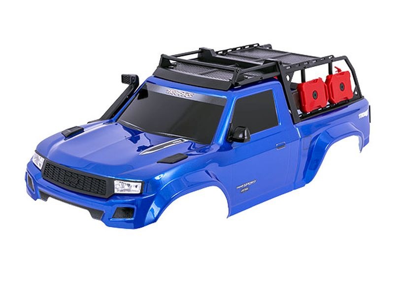 Karosserie TRX-4 Sport blau mit Anbauteilen für Clipless