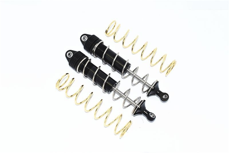 ALUMINUM REAR THICKENED SPRING DAMPERS 187MM -4PC SET silver