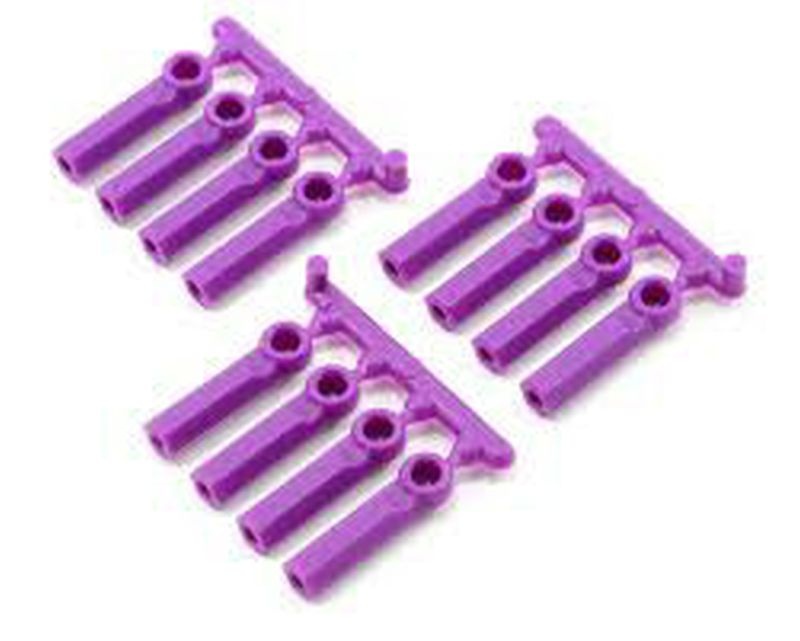 Long Shank Rod Ends (12) Purple for most Losi, Associated an