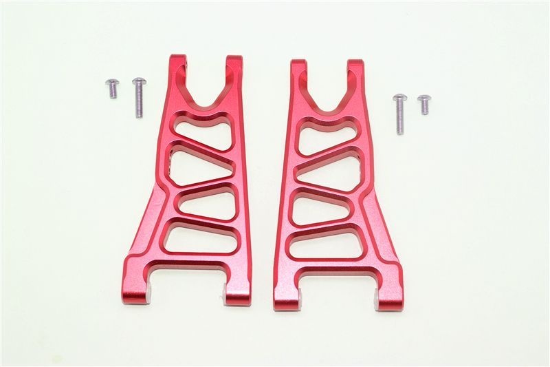 ALUMINUM FRONT LOWER ARMS -6PC SET red