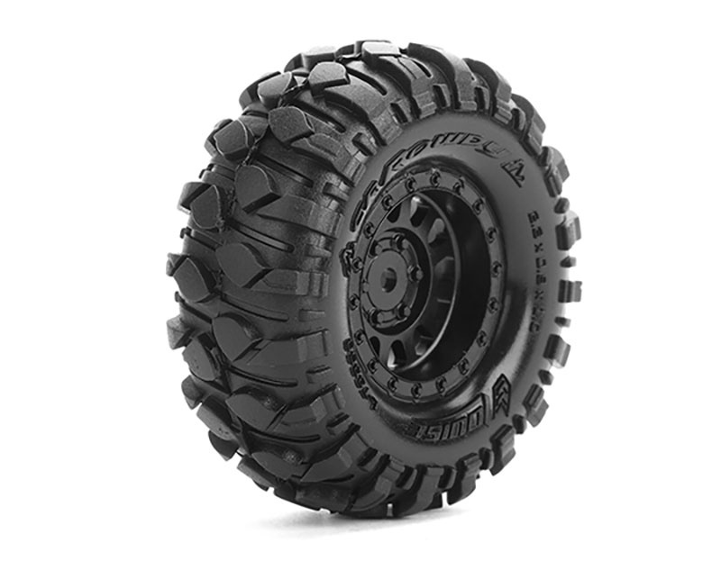 CR-Rowdy Reifen supersoft auf 1.0 Felge schwarz 7mm (2)