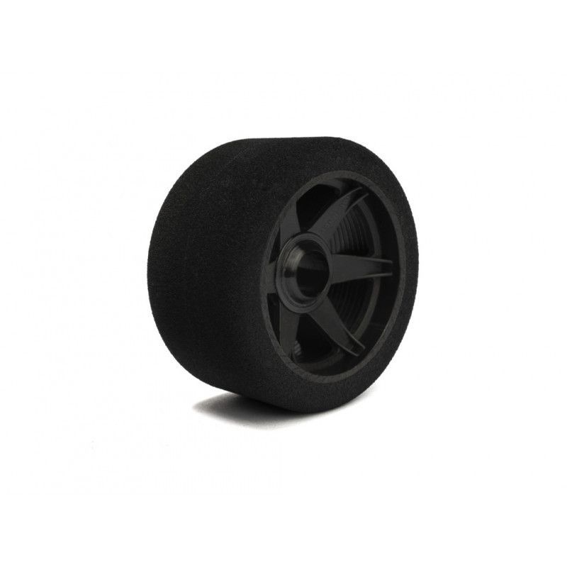 Moosgummi-Reifen Härte 42 auf Felgen Carbon vorne 69mm (2)