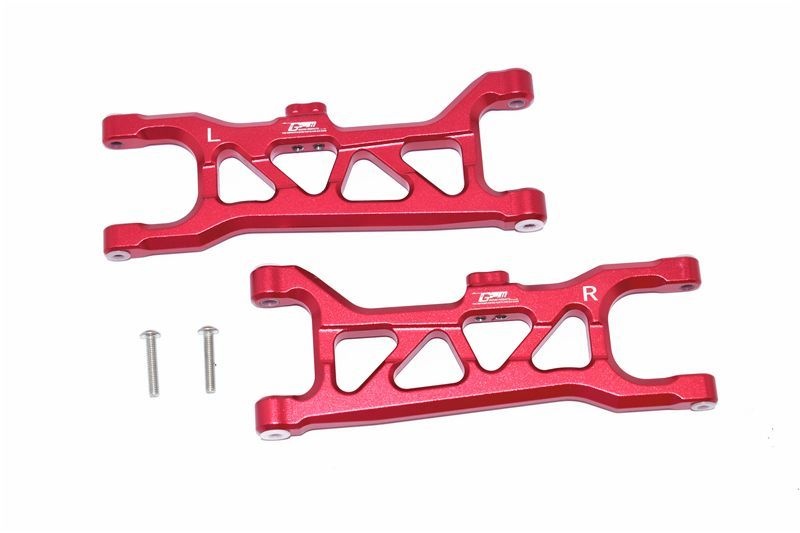 ALUMINUM FRONT LOWER ARMS -4PC SET red