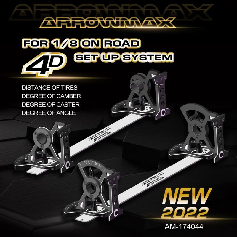 AM-174044 Set-Up System For 1/8 On-Road Cars With Bag 2022
