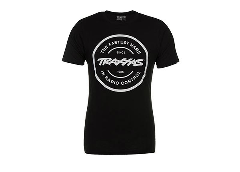 T-Shirt schwarz/Logo weiß XL