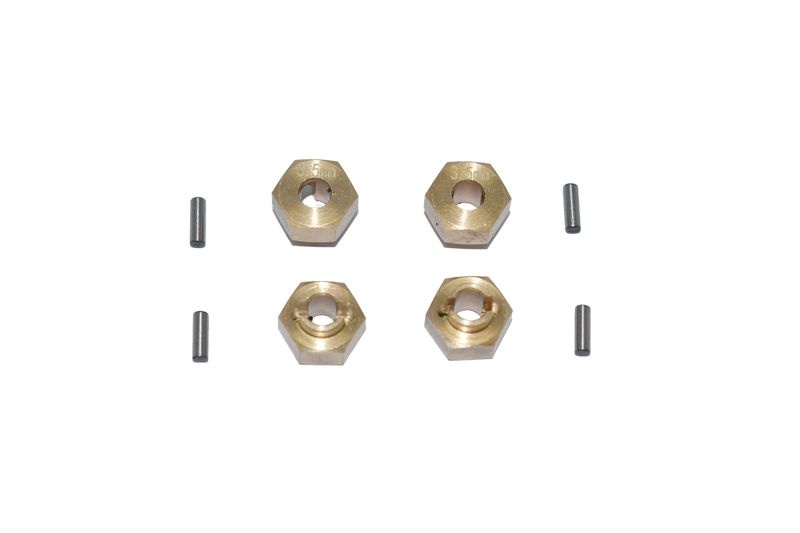 BRASS  HEX ADAPTERS 3.5MM THICK-8PC SET
