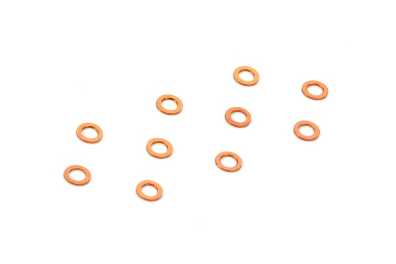 Unterlegscheibe 3mm x 5mm x 0,5mm, Alu (10) Orange