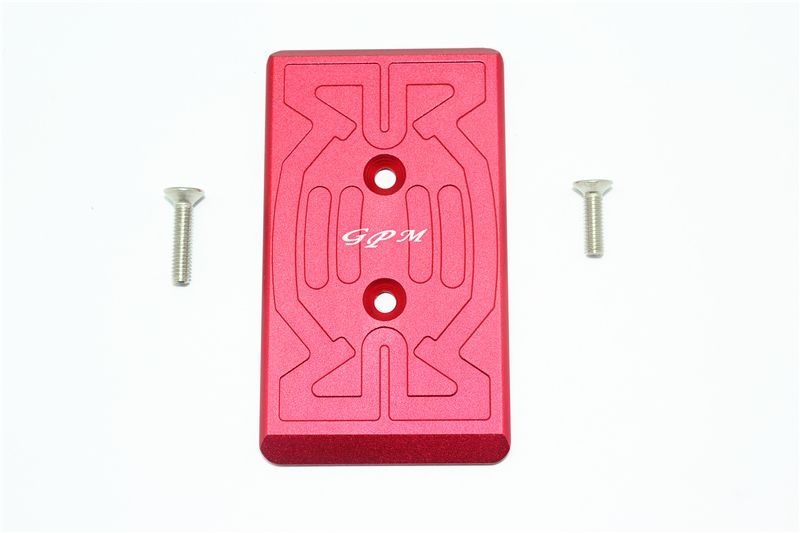 ALUMINUM FRONT CHASSIS PROTECTION PLATE -3PC SET red