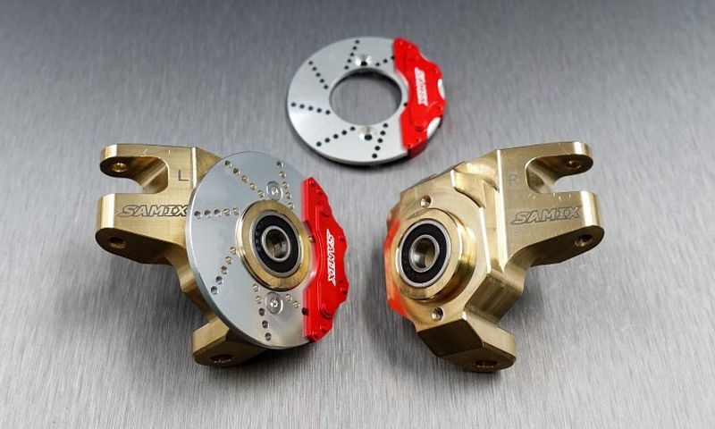 brass heavy steering knuckle gold color with br ro & ca 559g