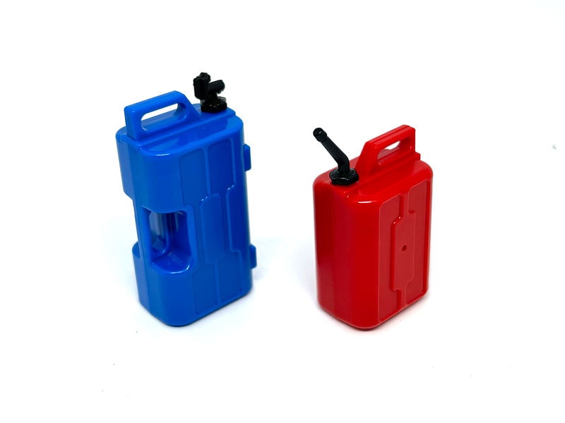 Kunststoff Ölkanister rot/blau