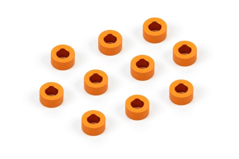 Alu Schimscheiben 3 x 6 x 3.0mm - Orange (10)