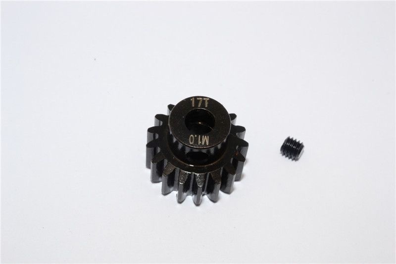 STEEL MOTOR GEAR (17T) - 1PC black