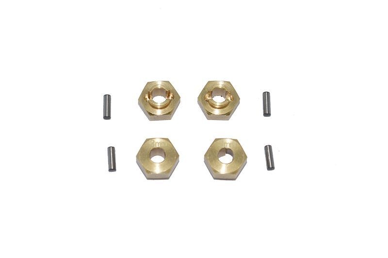 BRASS  HEX ADAPTERS 3MM THICK-8PC SET