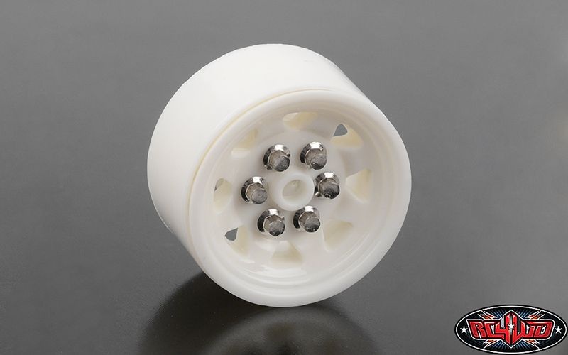 OEM Plastic 0.7 Beadlock Wheels (White)
