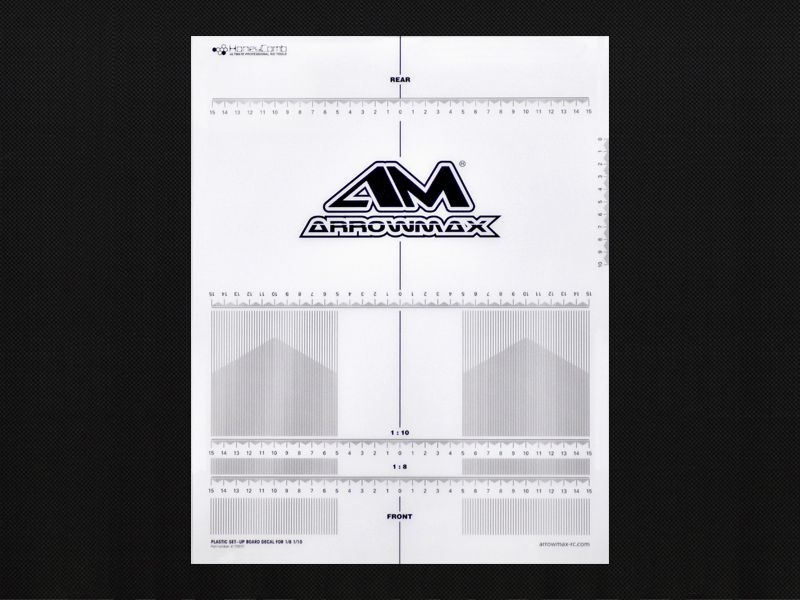 Plastic Set-up Board Decal for 1/8, 1/10
