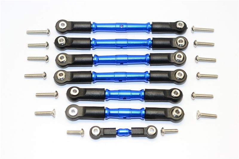 Aluminium Spurstangen Set blau (7 Stk.)