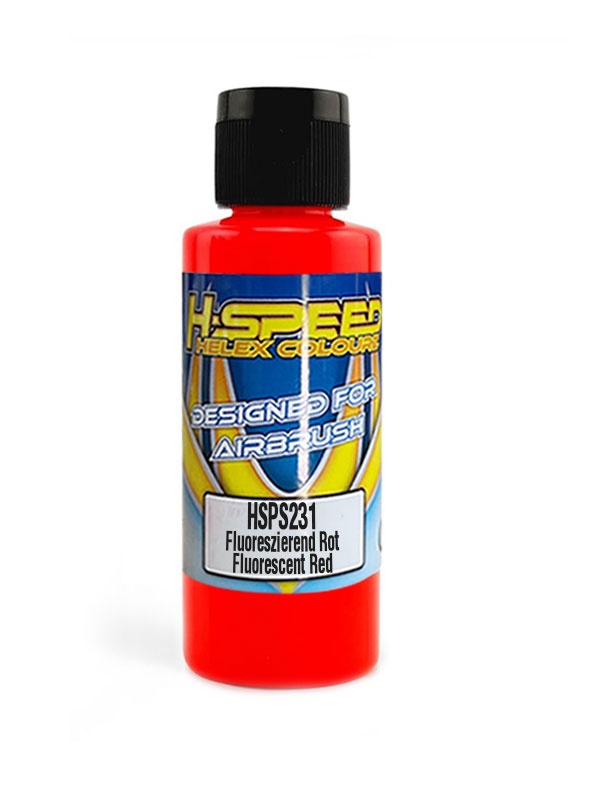 Lexan Airbrush Farbe 60 ml Fluoreszierend Rot / Fluor Red