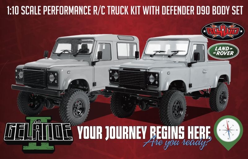 RC4WD Gelande II Truck Kit W/ 2015 Land Rover Defender