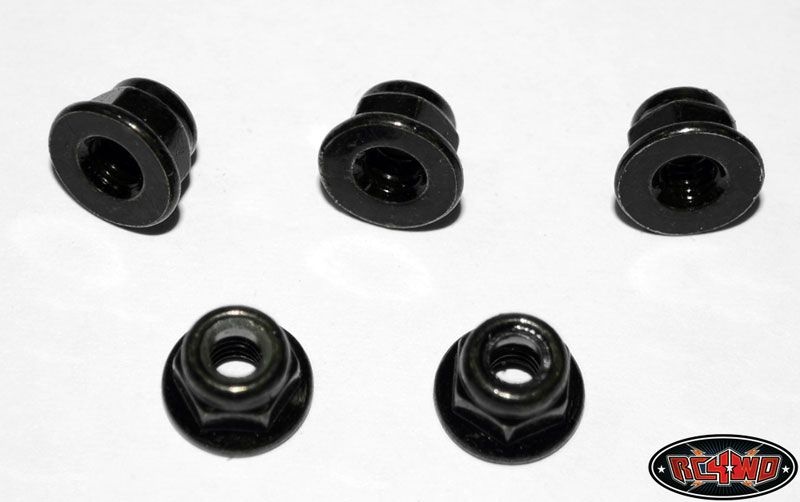 M4 Flanged Lock Nut (Black)