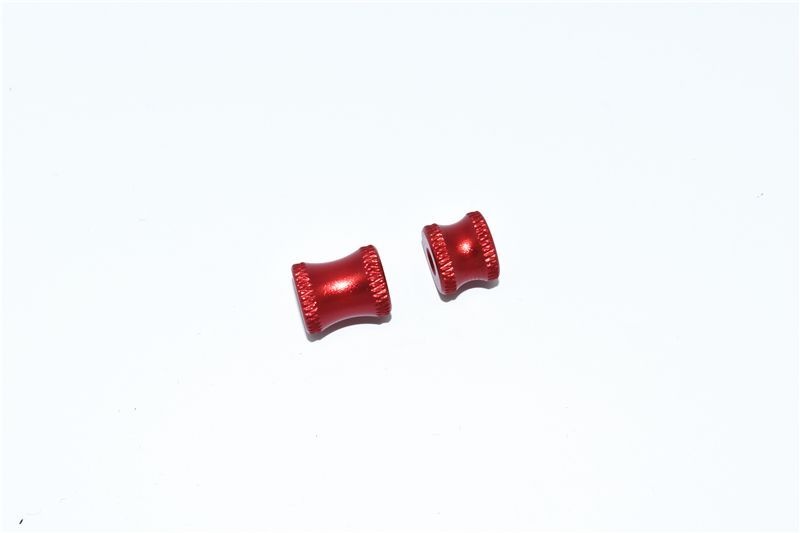 ALUMINUM COLLAR FOR REAR CHASSIS BRACE -2PC SET red