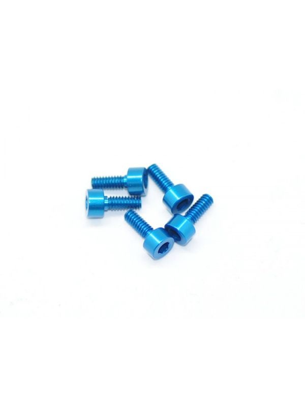 Alu Screw allen cilinder head M2.2x6 Blue (7075) (5)