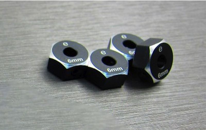 SAMIX Enduro alum. black hex adaptar (6mm)