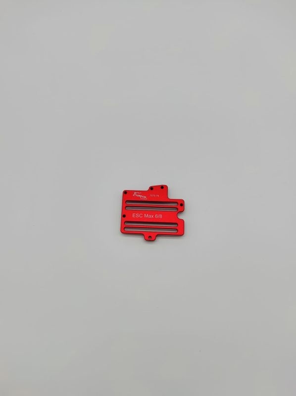 Hobbywing ESC Platte Max 8 Alu 7075 rot eloxiert