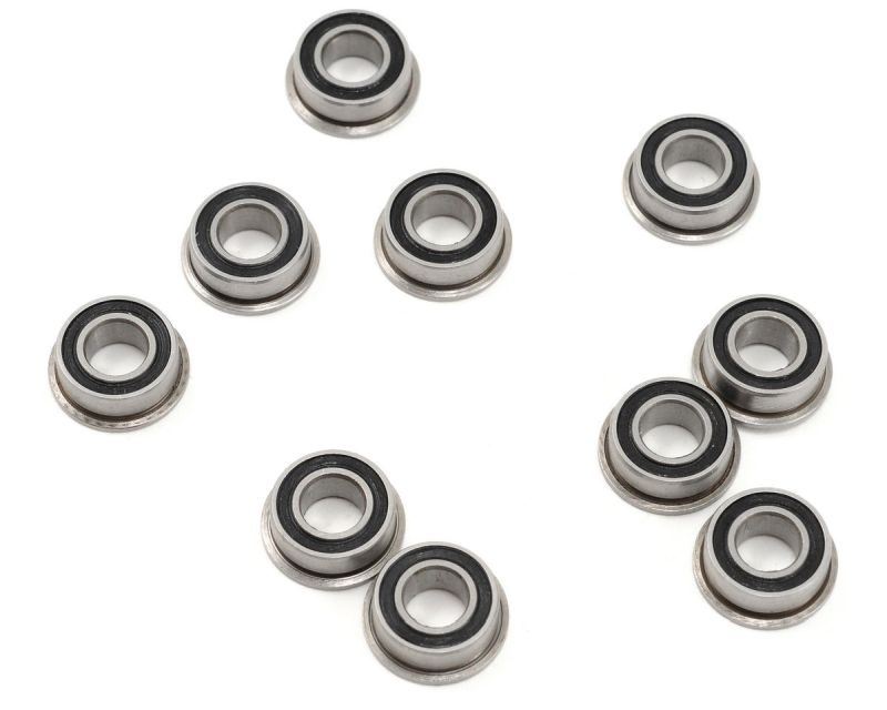 5x10x4mm Rubber Sealed Flanged Speed Bearing (10)