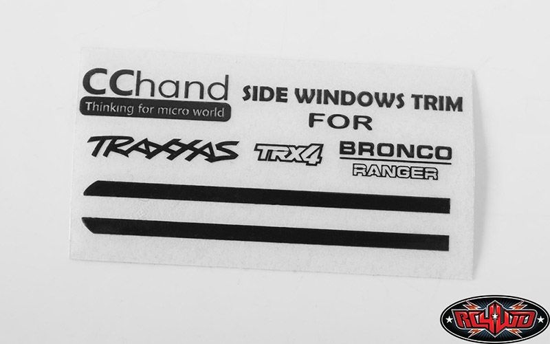 Front Side Window Trim for Traxxas TRX-4 79 Bronco Ranger