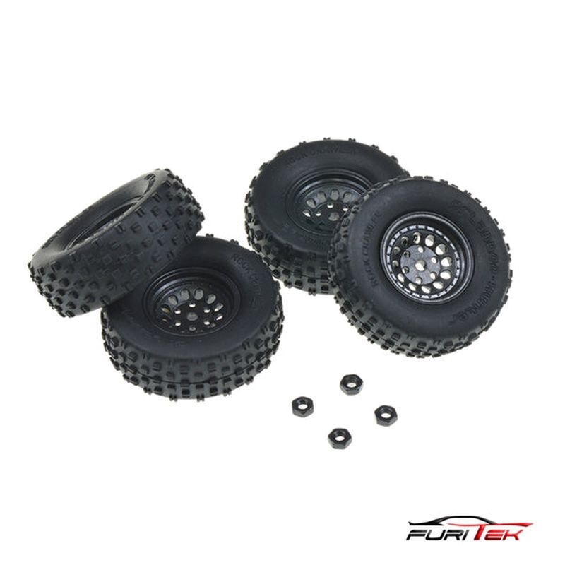 TIRE AND WHEEL SETS FOR FX132 MT ETNA 1/32