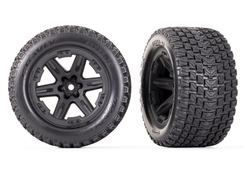 Gravix Reifen auf RXT 2.8 Felge schwarz 12mm (2)
