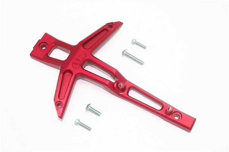 ALUMINUM FRONT CHASSIS BRACE -5PC SET red