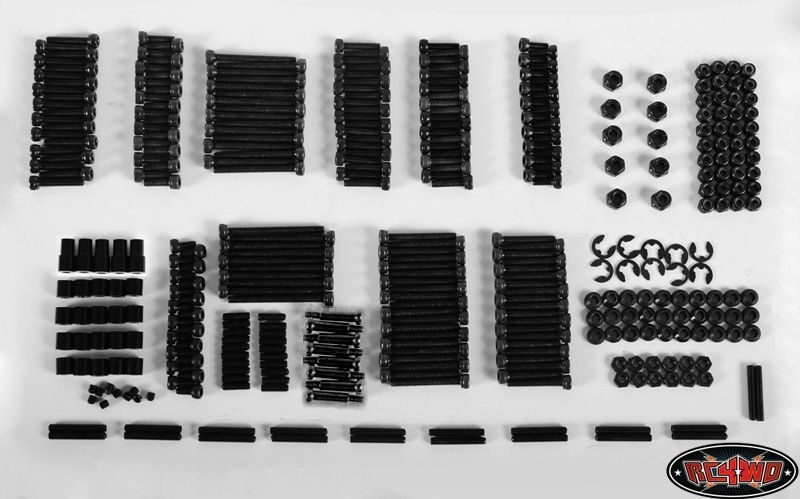 Scaler & Crawler Screws & Support Bag (Black)