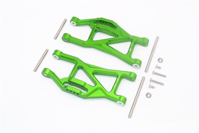 ALUMINIUM FRONT / REAR LOWER ARMS -14PC SET green