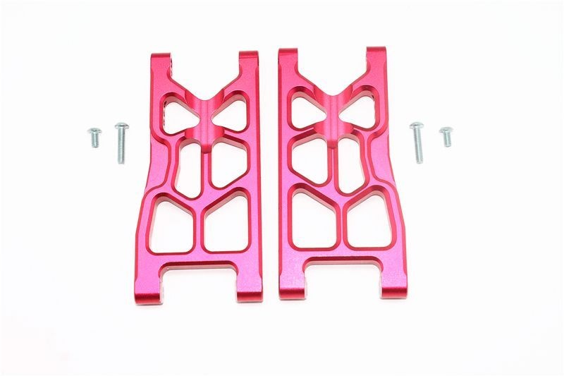 ALUMINUM REAR LOWER ARMS -6PC SET red