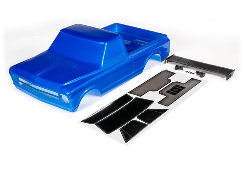 Karo Chevrolet C10 blau inkl. Flügel & Aufkleber