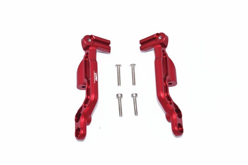 ALUMINUM REAR BODY POST FIXED MOUNT -6PC SET red