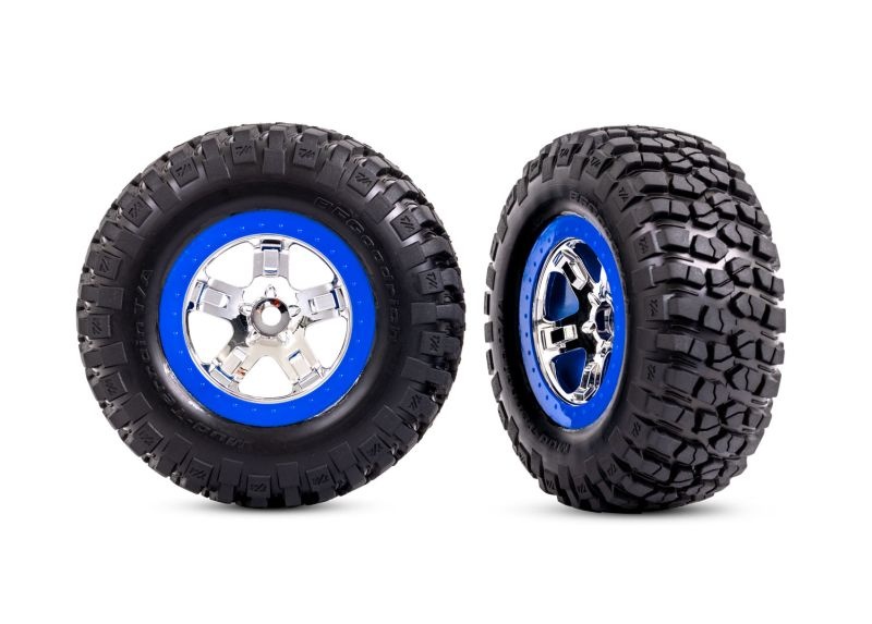 BFGoodrich Reifen auf Felge SCT Chrom Beadl blau (2) 2WD vo