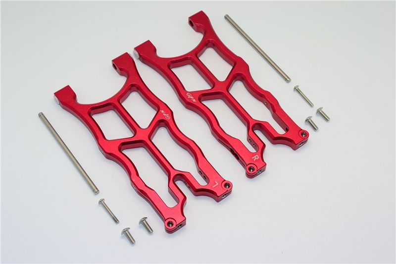 ALUMINUM REAR LOWER ARMS - 1PR red